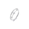 verstellbarer Ring "Sterne" aus 925 Sterlingsilber