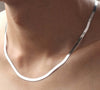 silberne Schlangenhalskette | unisex