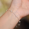 elegantes Armband mit funkelnden Sternchen aus Silber