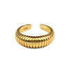verstellbarer Ring "Spirale" aus Edelstahl