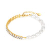 luxuriöses Armband mit Perlen und Steinchen
