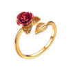 verstellbarer Ring "Rose" aus Edelstahl